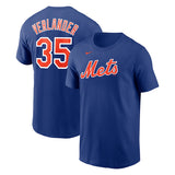 Justin Verlander New York Mets Nike 2023 Name & Number T-Shirt