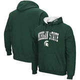 Michigan State Spartans Colosseum Men's Arch & Logo 3.0 Pullover Hoodie