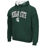 Michigan State Spartans Colosseum Men's Arch & Logo 3.0 Pullover Hoodie