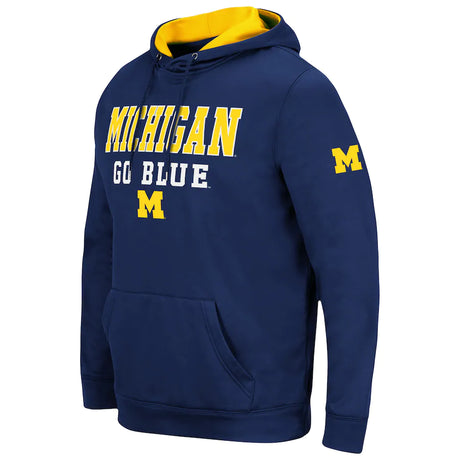 Michigan Wolverines Colosseum Men's Sunrise Pullover Hoodie