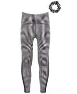 Big Girls Houndstooth-Print Leggings with Scrunchy