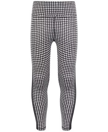 Big Girls Houndstooth-Print Leggings with Scrunchy