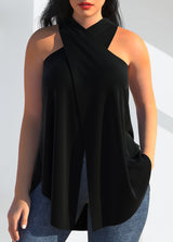 Halter Cross Front Tank Top